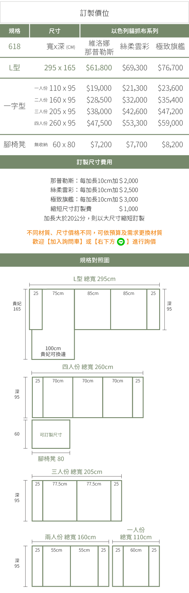 618以色列那普勒斯貓抓布沙發價格